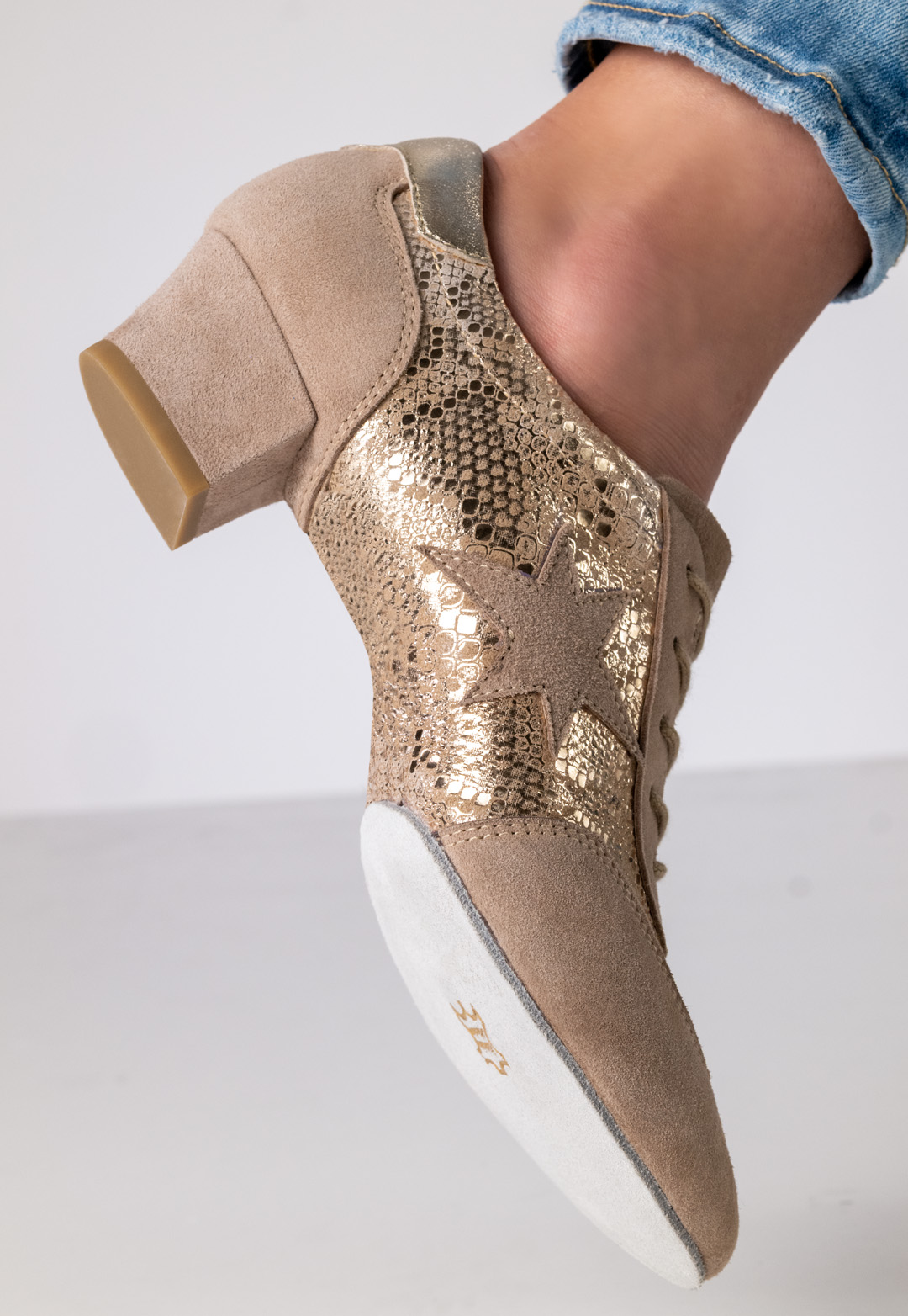 Split sole of the Ariana dance shoe with a 3.5 cm heel height by Werner Kern