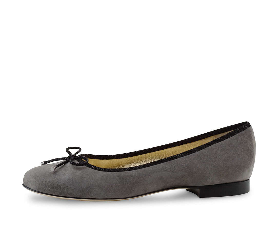 Ballerina Jane - Werner Kern Ballerinas Elegant ballerina in the colour grey with black bow
