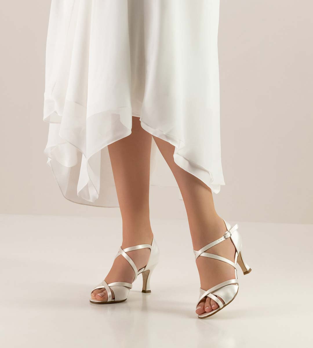 July 6.5 cm high Werner Kern bridal shoe with leather sole