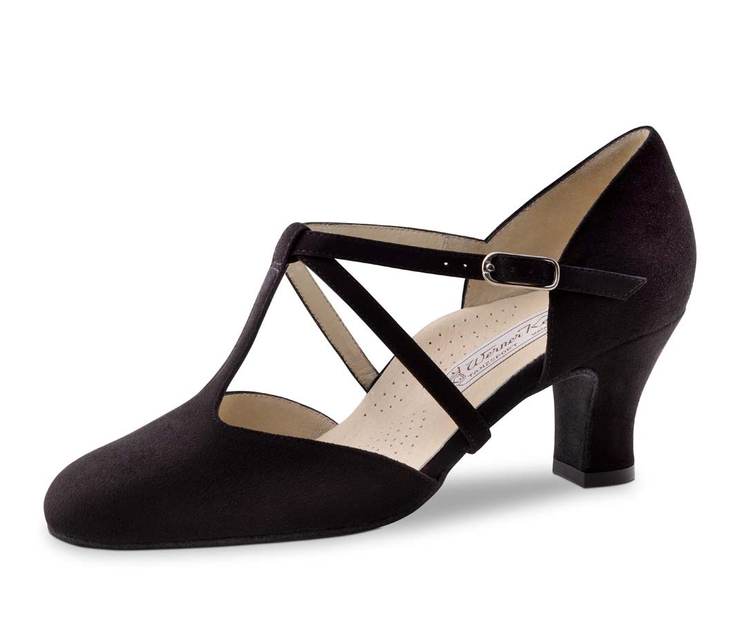 Merle closed Werner Kern ladies' dance shoe with T-clasp