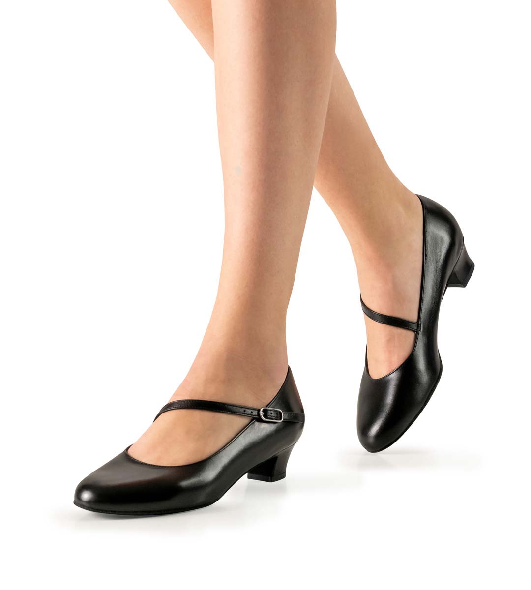 Cindy Women's dance shoe in nappa black by Werner Kern