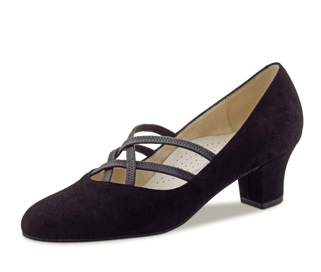 Ruby closed Werner Kern ladies' dance shoe with elastic bands