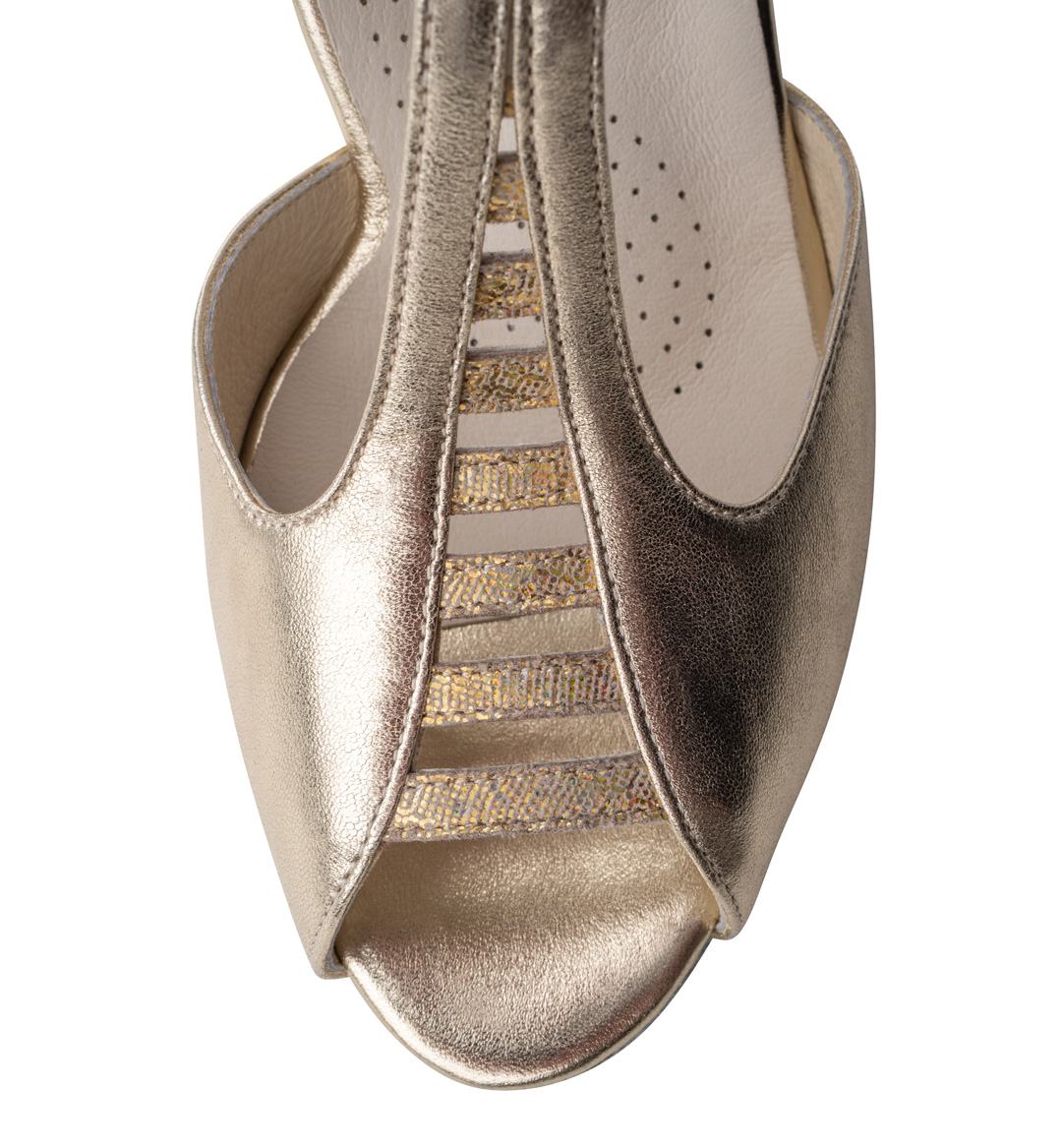 Werner Kern Holly - Timeless and stylish dance shoes in Stella Beige Platinum with a tapering bridge for perfect support while dancing