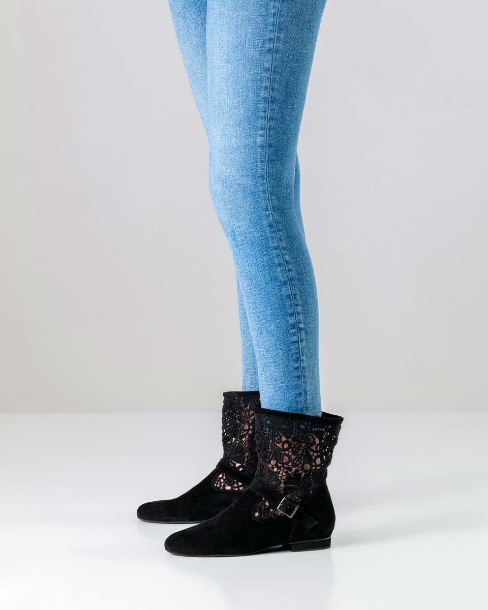 Cocco side view of Werner Kern dance boot for line dance with 1.5 cm heel height