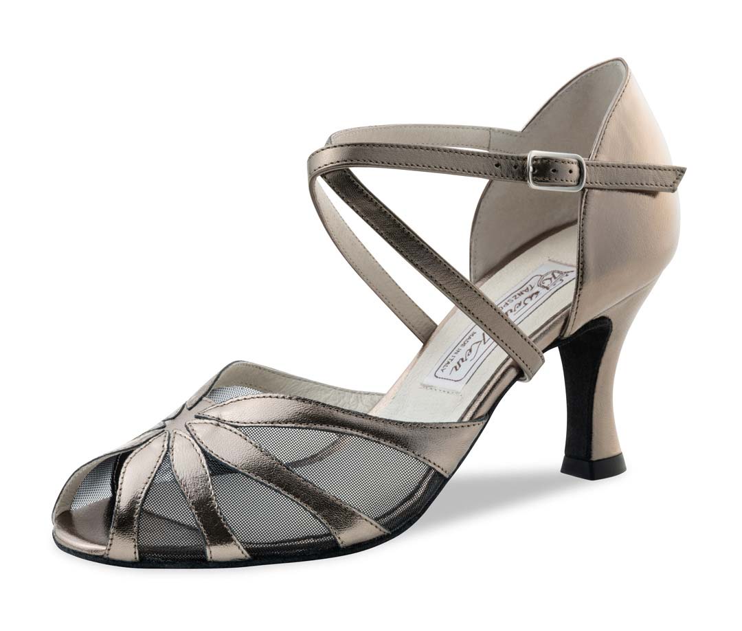 Liz open Werner Kern women's dance shoe with transparent mesh