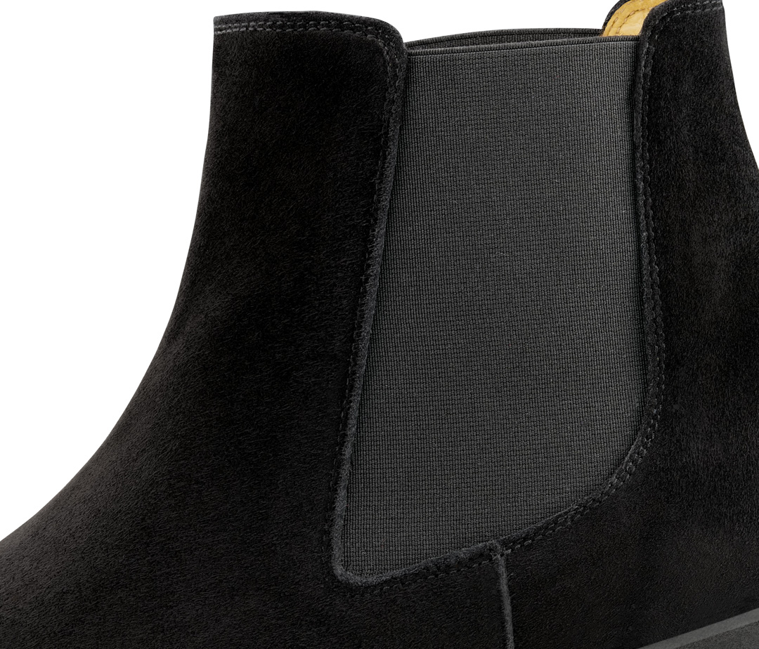 Elasticated insert for men's dance shoe