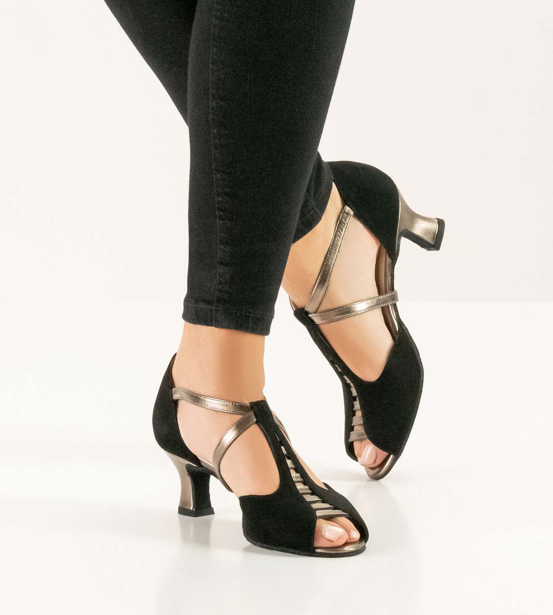 Holly open Werner Kern ladies' dance shoe with T-clasp