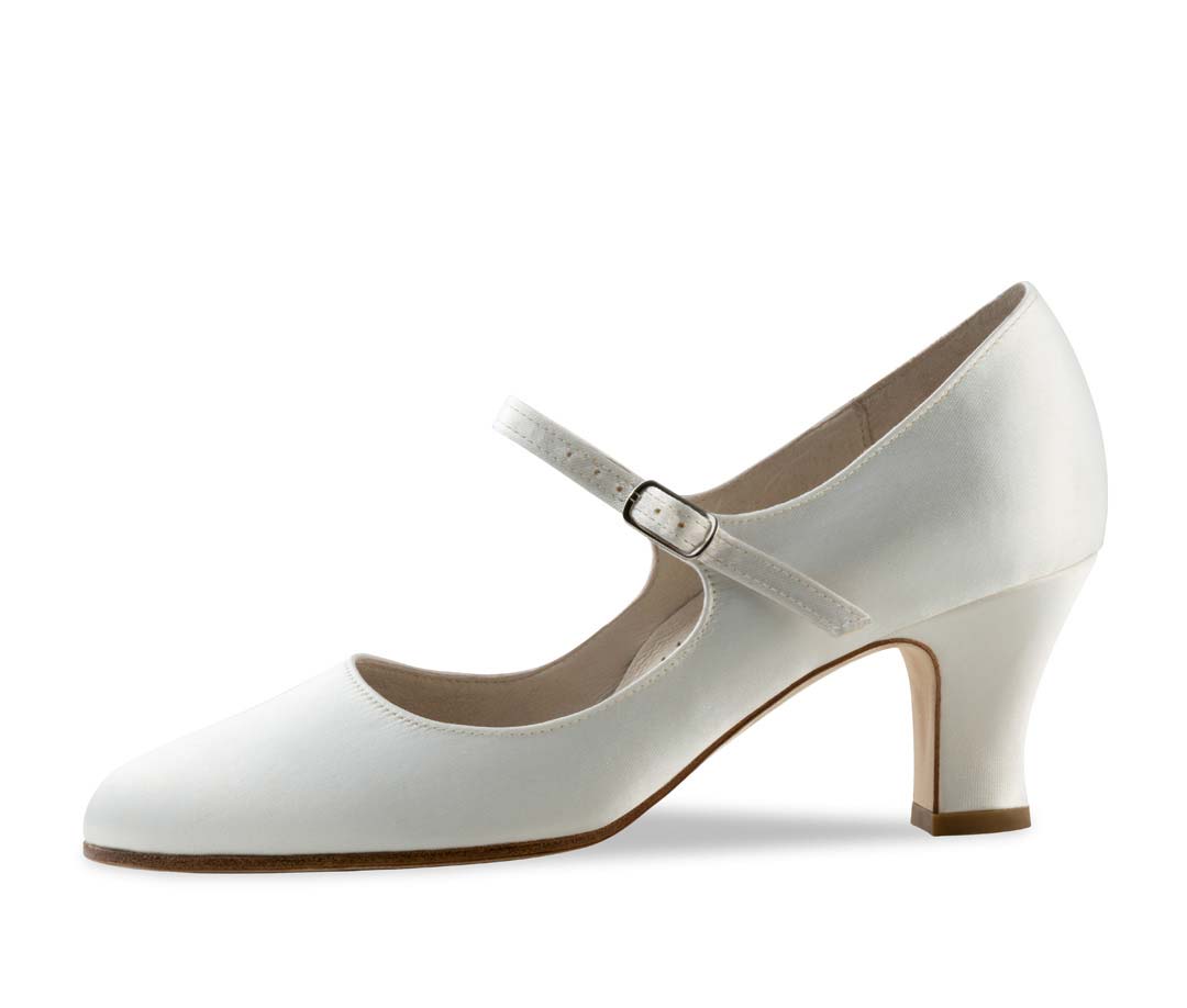 Werner Kern Bridal Shoe with Instep Strap in Satin
