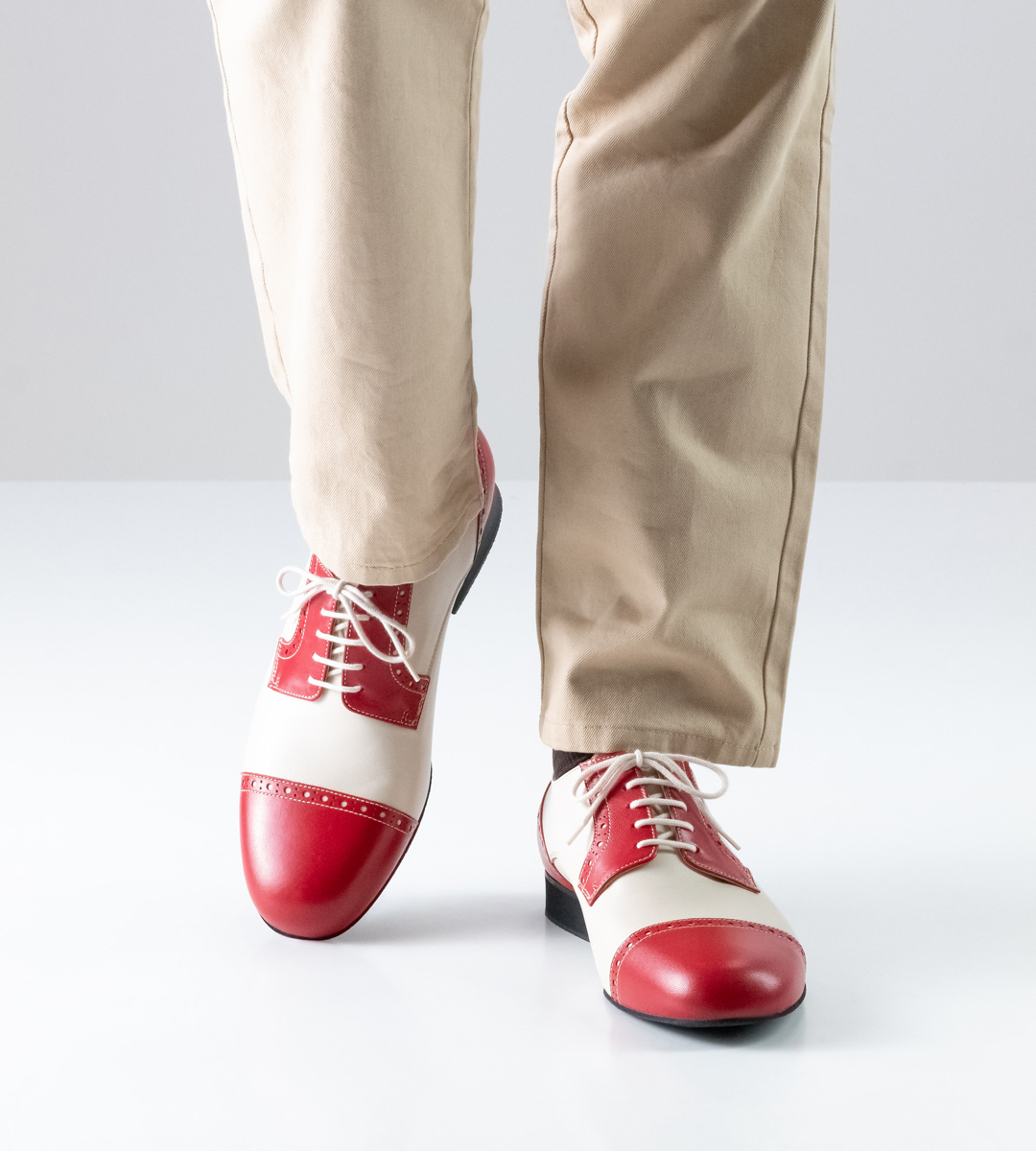 Werner Kern men's dance shoe in combination with beige trousers
