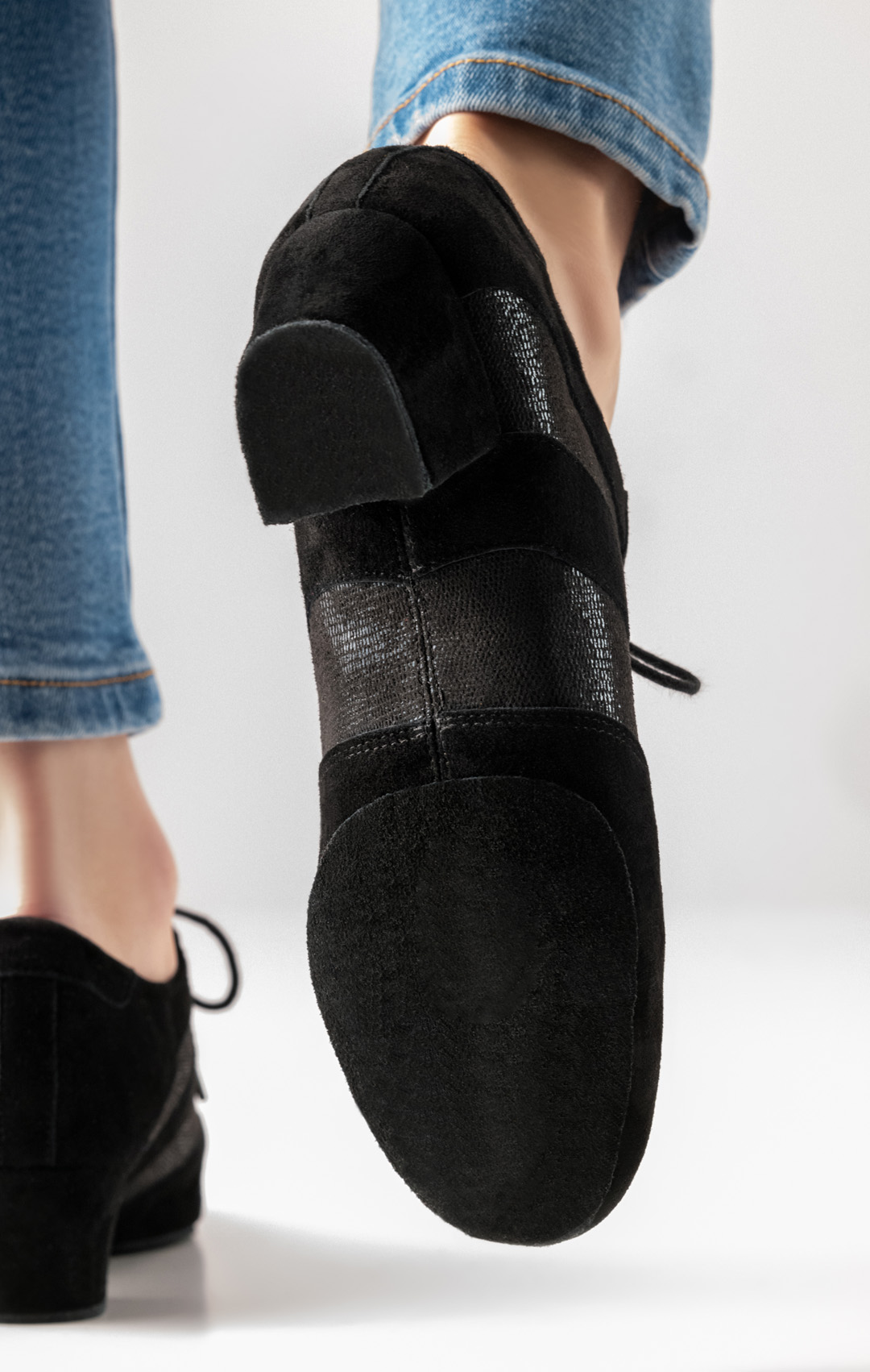 Split sole in black by Anna Kern dance sneakers