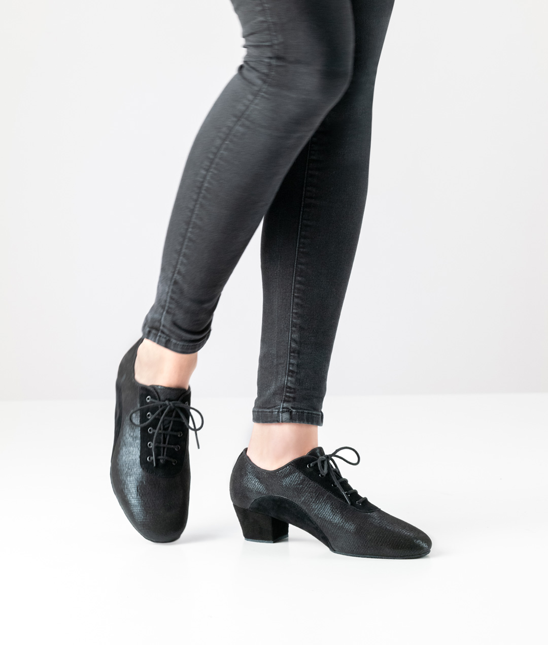 Brienne by Anna Kern for dance training with laces and a small heel