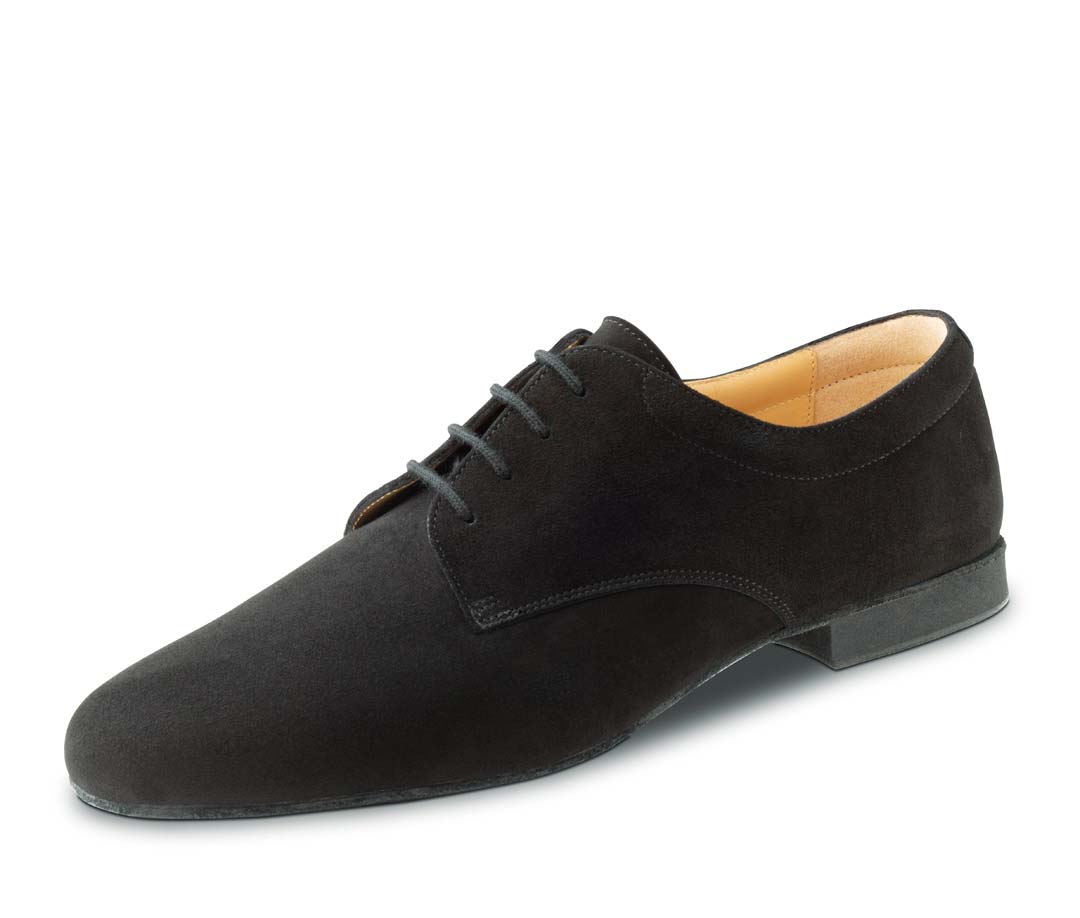 Modena black men's dance shoe by Werner Kern with micro heel