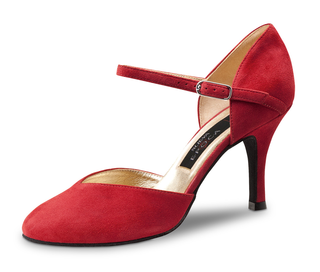 classic tango ladies dance shoe from Nueva Epoca in red