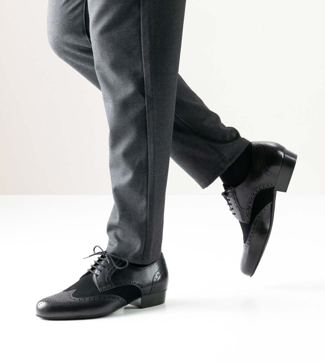 Udine Werner Kern men's dance shoe for Tango in black with 3 cm high heel