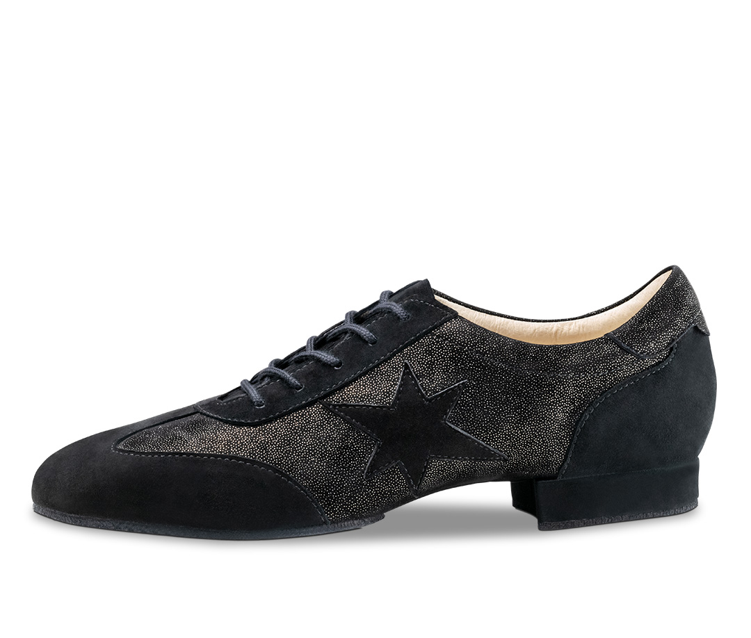 Black training dance shoe with split sole by Werner Kern