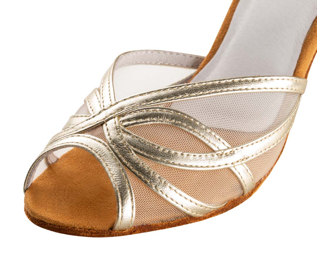 Front view of the Anna Kern Latin ladies' dance shoe
