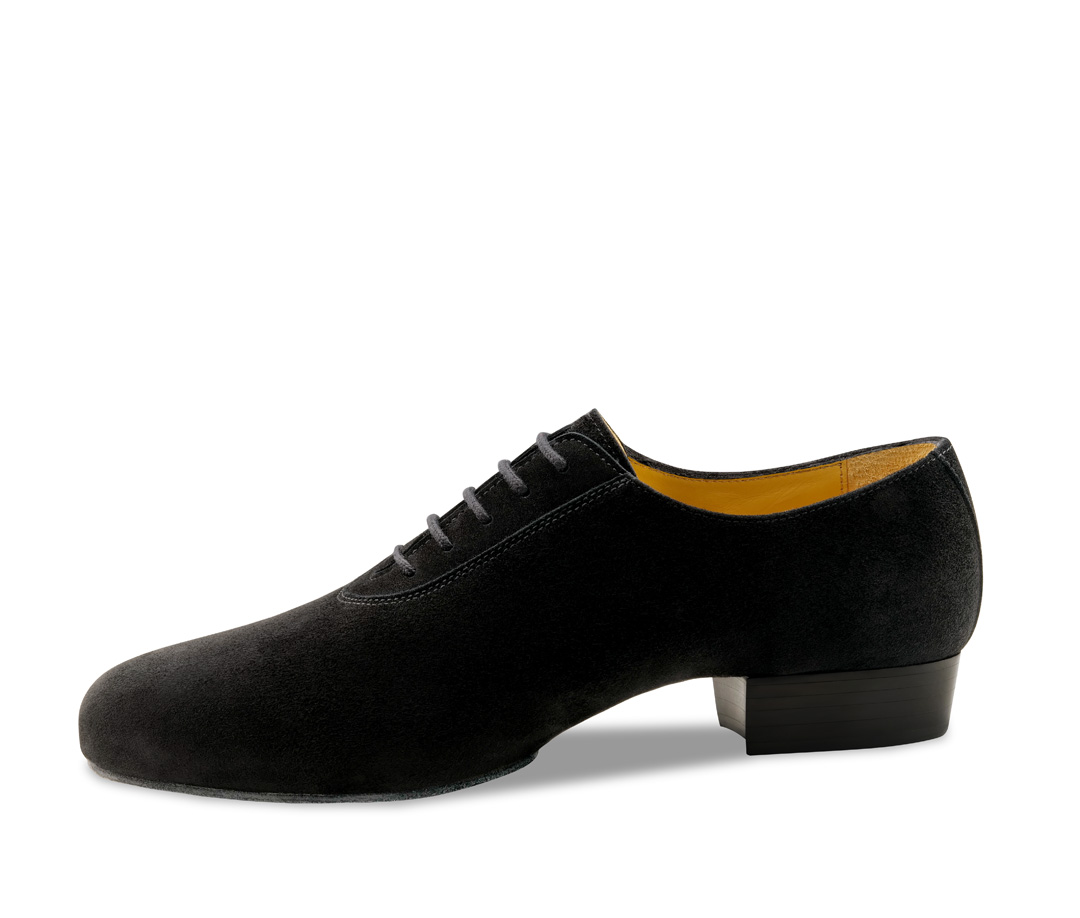 Pistoia Maximum flexibility men's dance shoe Pistoia by Werner Kern made of soft suede with split sole and optimal five-hole lacing.