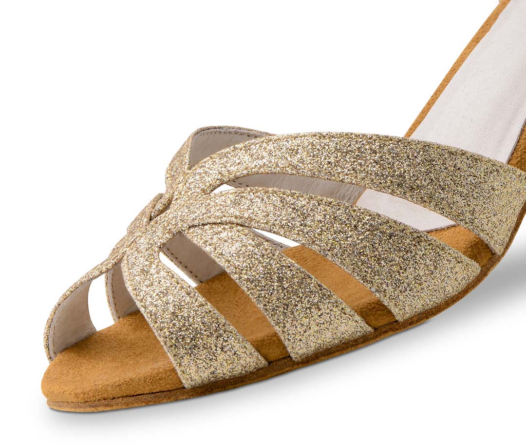 750 Front view in detail of Anna Kern women's dance shoe