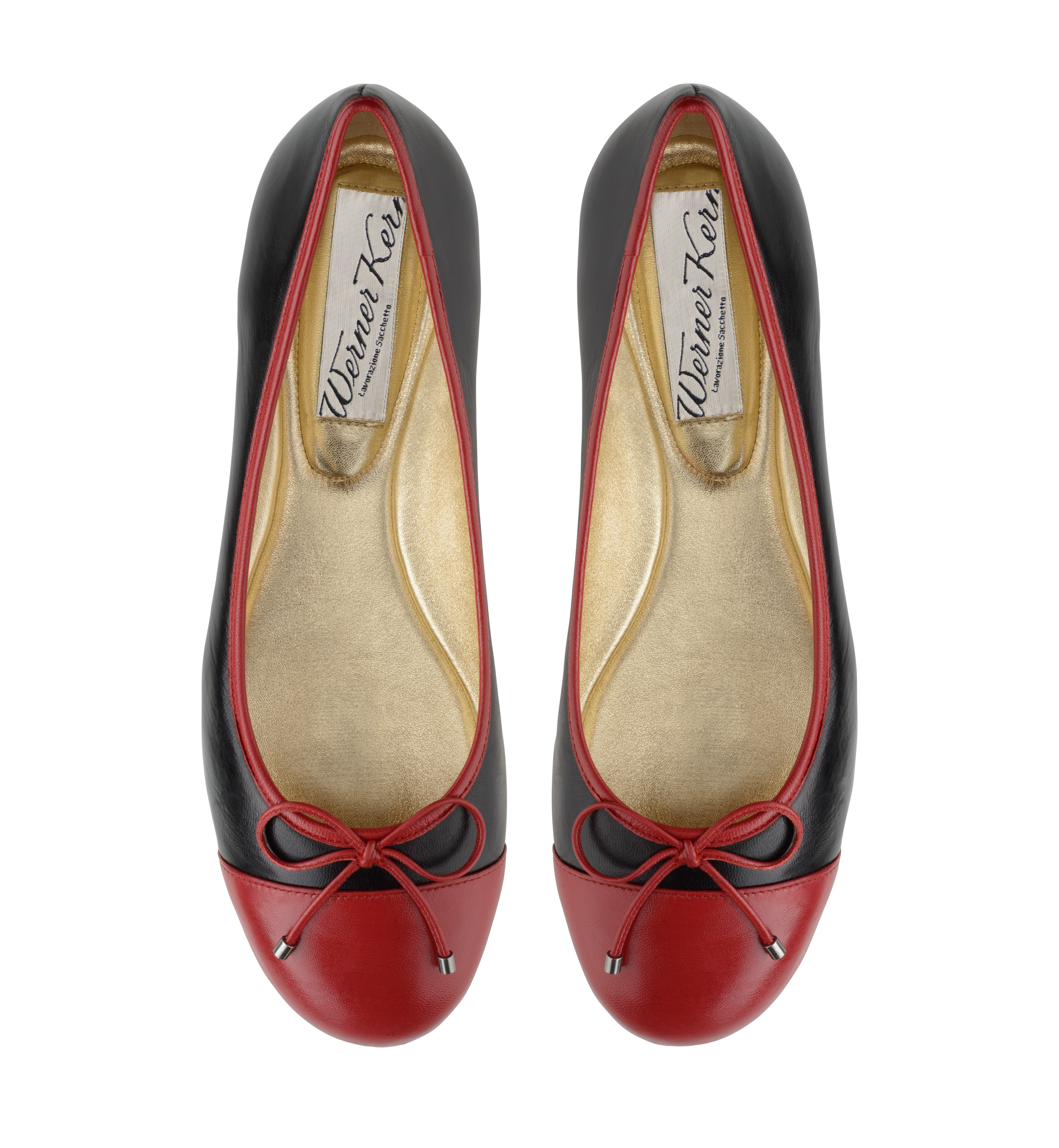 Ballerina Ada - Werner Kern Ballerinas Black and red ballerina from Werner Kern with red bow