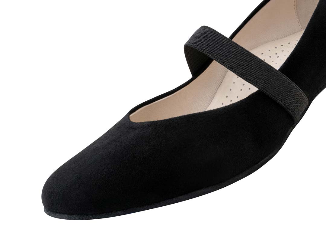 Daniela Detailed view of Werner Kern women's dance shoes in black