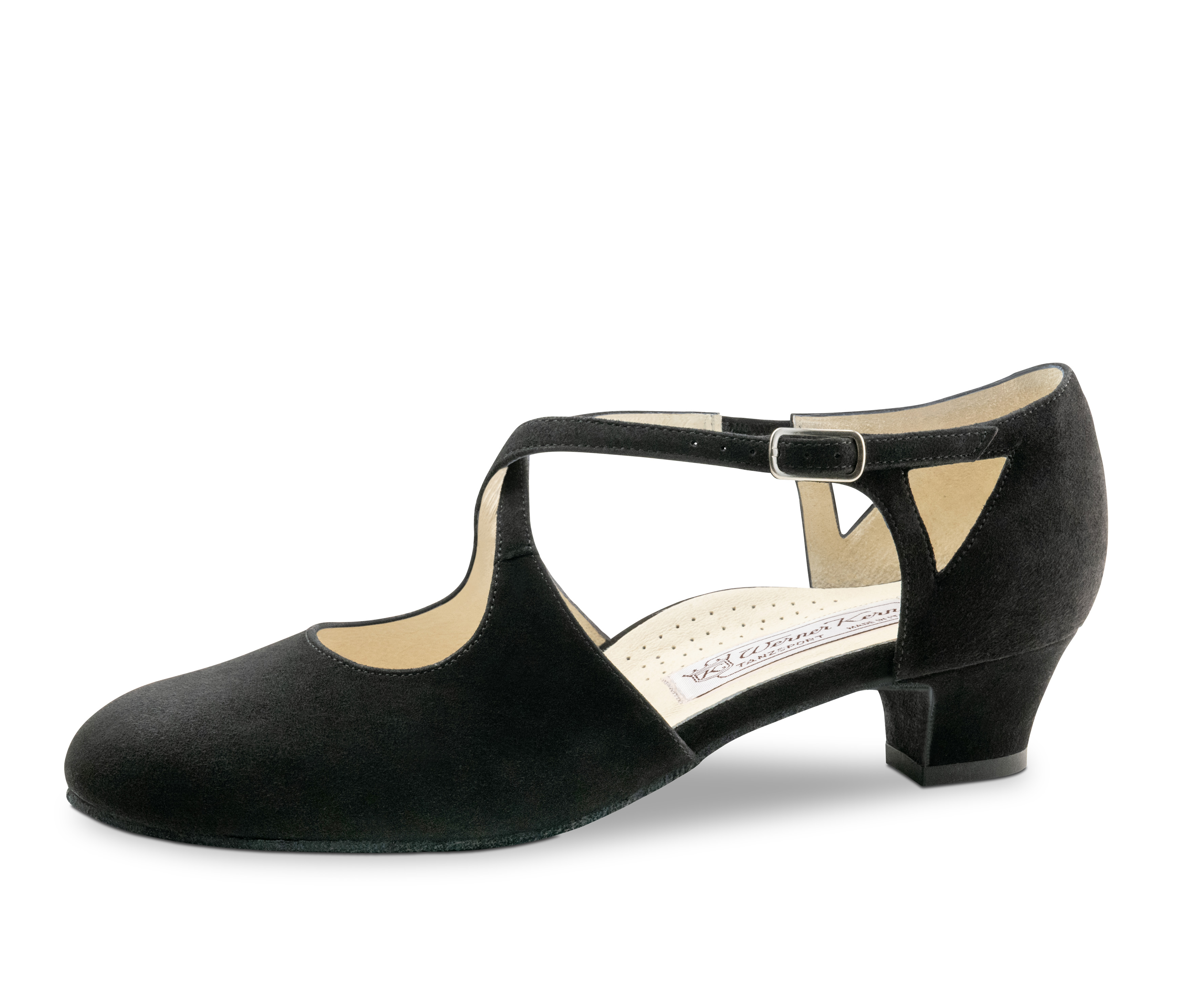 Gala Closed toe ladies dance shoe from Werner Kern in black with 3,4 cm heel height
