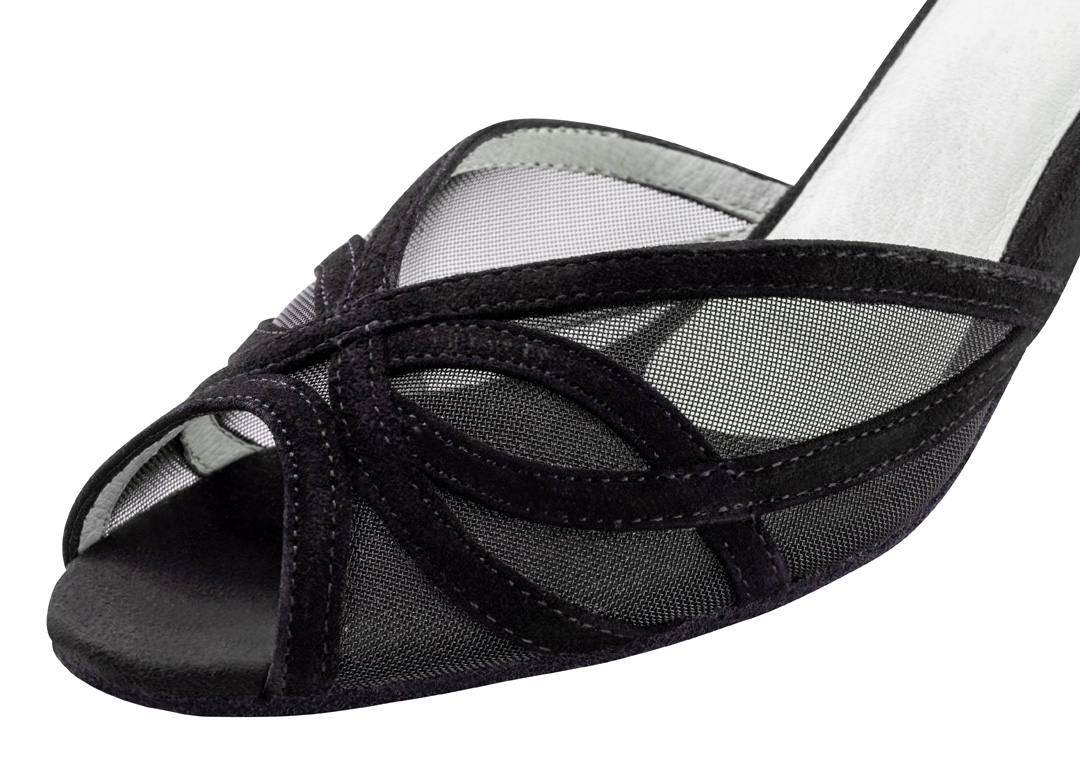 Detailed view of Anna Kern women's dance shoe from the front