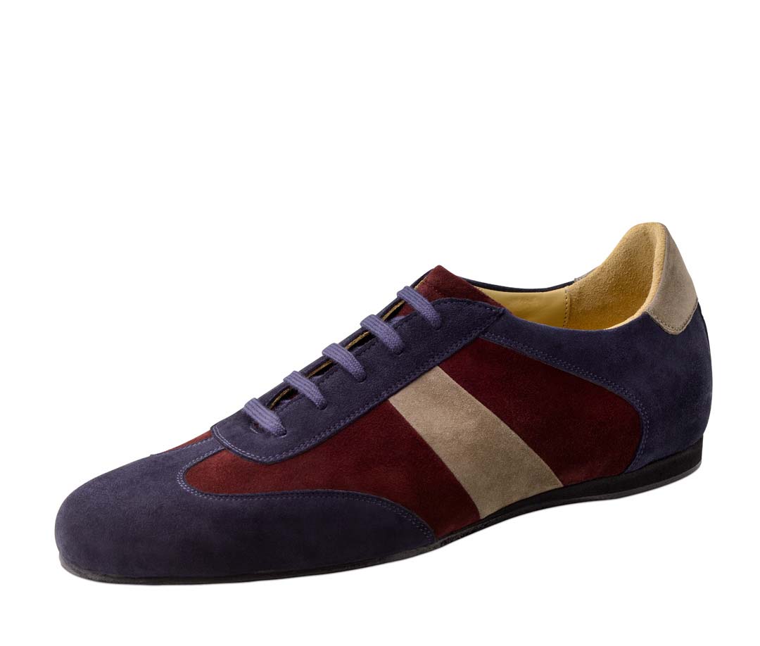 Bari three-coloured men's dance shoe by Kern Werner for loose insoles